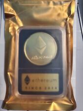 Ethereum | ETH (Gold Plated) Physical Crypto Coins Special Edition Sealed Pack picture