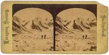 c1900's Real Photo European Series Stereoview Card Ice Scene in Switzerland picture