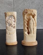  2 figurines Monument to T. Shevchenko and B. Khmelnitsky Carving of Ukraine art picture