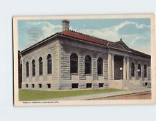 Postcard Public Library Lewiston Maine USA picture
