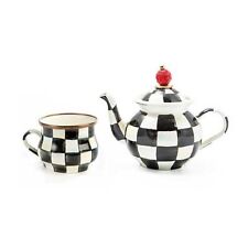 Brand New Mackenzie Childs Courtly Check Tea for Me Set picture
