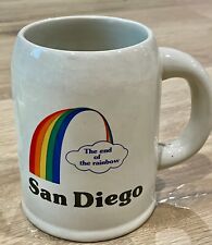 Vintage San Diego End of the Rainbow Large Coffe Mug Stein picture
