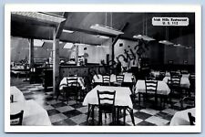 Iris Hills Restaurant Interior Near Clinton MI Michigan Postcard G37 picture