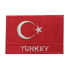 Turkey Country Flag Patch Iron On Patch Sew On Badge Embroidered Patch picture
