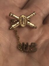 WWI WWII US Army Coast Artillery Home Front Sweetheart Military Pin  picture