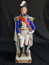 * LG Vtg French Soldier Dresden Porcelain Schiebe Alsbach Lannes Figurine 9.5