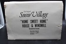 Department 56 Home Sweet Home House & Windmill Christmas Snow Village 5126-8 picture