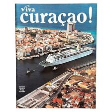 Vintage 1989-1990 VIVA CURACAO Travel Guide Book w/ Poster Map & Advertising picture