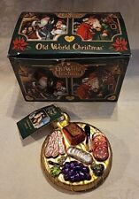 OWC Charcuterie Board Old World Christmas Glass Ornament in Original Box 2021 picture