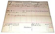 JUNE 1896 LEHIGH VALLEY RAILROAD DISBURSEMENT VOUCHER WAVERLY NEW YORK picture