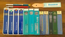 Large Lot Vtg Staedtler Mars Berol Turquoise  Faber-Castell Drawing Leads & Pens picture