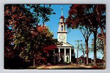 Kennebunkport ME-Maine, South Congregational Church, Religion, Vintage Postcard picture
