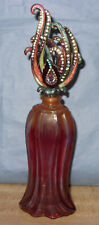 VINTAGE JAY STRONGWATER ROYAL OPERA PERFUME BOTTLE WITH ENAMELED AND JEWELED TOP picture