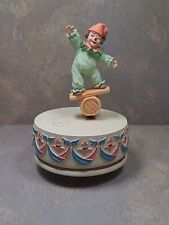 Vintage 1990s Circus Clown Musical Figurine Send In the Clowns 6.5