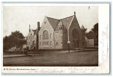 1908 Exterior View Methodist Episcopal Church Marshalltown Iowa Vintage Postcard picture