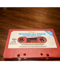 1989 Walt DISNEY'S Winnie the Pooh Sing Along RED CASSETTE TAPE Tested picture