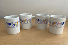 Vintage 1991 Pillsbury Doughboy Marching Band Coffee Cups Set of 4 picture