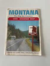 1968 Montana State-issued Vintage Road Map picture