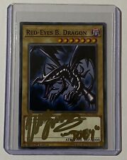 Signed Red Eyes Black Dragon yugioh card by Wayne Grayson - Joey Wheeler #2 picture