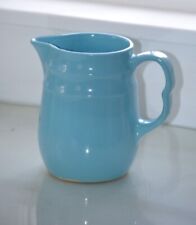 Get Ready Spring Vintage Robin Egg Blue Pitcher Oxford Stoneware, USA  picture
