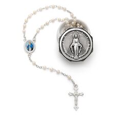 Miraculous Virgin Rosary Beads Catholic Prayer Necklace Blessed By Pope Francis picture