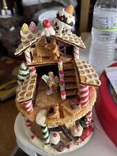 Vintage Gingerbread Holiday Music Box Candy I’m Dreaming Of A White Christmas picture