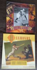 Two Baseball Calendars: 1989 Smithsonian Art (Joe DiMaggio etc), 1997 Hallmark picture
