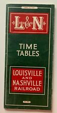 Vintage 1937 L&N Louisville and Nashville Railroad RR Timetable train brochure  picture