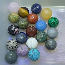 20pcs Natural Mix Material  Quartz Sphere Crystal Ball Reiki Healing 20mm picture