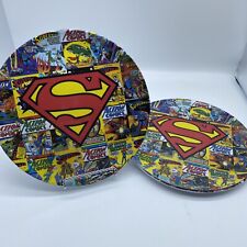 Superman Marvel Plastic Melamine Dinner Plates 10