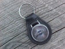 CHEVROLET BOWTIE LEATHER KEY FOB VINTAGE NOS CUSTOM-MADE BRILLIANT KEYCHAIN picture