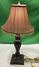 Vintage Berman Footed Table Lamp. 24” Tall - With Shade Lamp. picture
