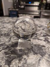 beautiful 4  heavy crystal ball and base picture