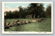 Vtg Postcard WWI Advancing By Squads  - Unused Sacket & Wilhelms Pub picture