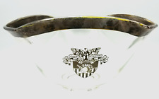 Vintage Silver-plated West Point Crest Coat of Arms Centerpiece Scalloped Bowl picture