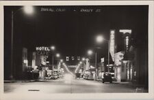 RPPC Banning CA Ramsey St Night View Neon Lights Safeway c1950s postcard NP7 picture