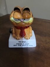 Vintage Garfield Ceramic Statue Chip Off the Old Block picture