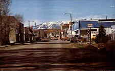 Absarokee Montana MT IGA Classic Cars Street Scene Vintage Postcard picture