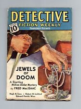 Detective Fiction Weekly Pulp Apr 10 1937 Vol. 110 #1 GD picture