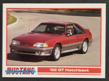1992 GT Hatchback Ford Mustang 1991 Car Card #71 (NM) picture