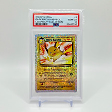 PSA 10 Dark Raichu - Reverse Holo 7/110 Legendary Collection Pokemon GEM MINT 💎 picture