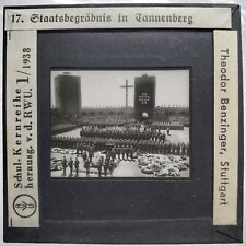 WW1 Germany Hindenburg funeral Tannenberg glass photo slide negative picture old picture