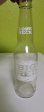 Rare Vintage Antique Soda Pop Glass Bottle Big Red Clear Waco Texas White Label picture
