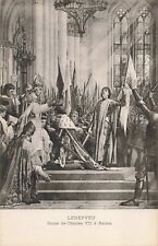 Reims France, Cathedral Charles VII Coronation Lenepveu, Vintage Postcard picture