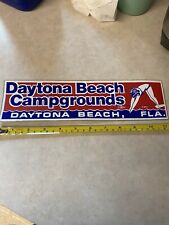 RARE 1979 Tip Top Daytona Beach Swim Campgrounds Bumper Sticker NOS picture