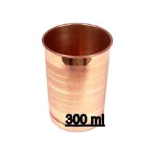 100% REAL Copper Drinking Glass Cup Tumbler Mug 300 ML Ayurvedic Yoga  picture