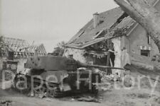 Tiger II Tank Knocked Out British PIAT Oosterbeek WWII 4x6 Photo Reprint picture