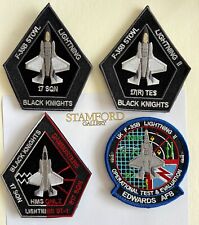 17 SQUADRON RAF F-35B STOVL LIGHTNING PATCH US EDWARDS AFB Black Knights SET picture