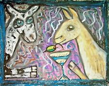 Nigerian Dwarf Dairy Goat - 5x7 Art Print - Wall Décor - Signed by Artist KSams  picture