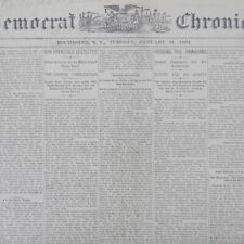 1893 Democrat Chronicle Newspaper Hawaiian Annexation Bill Rochester NY picture
